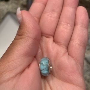 Pandora Charm:  tiffany blue charm